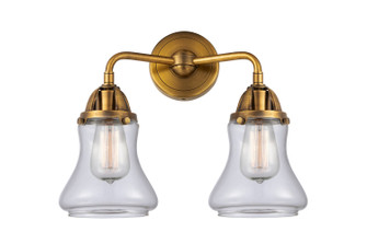 Nouveau 2 LED Bath Vanity in Brushed Brass (405|288-2W-BB-G192-LED)