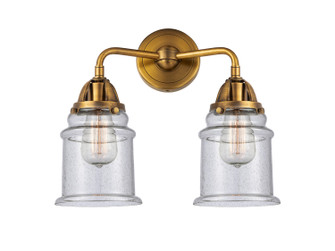 Nouveau 2 LED Bath Vanity in Brushed Brass (405|288-2W-BB-G184-LED)
