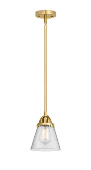 Nouveau 2 LED Mini Pendant in Satin Gold (405|288-1S-SG-G64-LED)