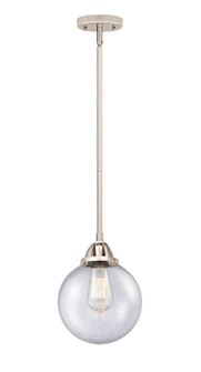 Nouveau 2 One Light Mini Pendant in Polished Nickel (405|288-1S-PN-G204-8)