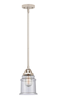 Nouveau 2 One Light Mini Pendant in Polished Nickel (405|288-1S-PN-G184)