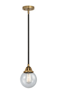 Nouveau 2 LED Mini Pendant in Black Antique Brass (405|288-1S-BAB-G204-6-LED)