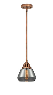 Nouveau 2 LED Mini Pendant in Antique Copper (405|288-1S-AC-G173-LED)