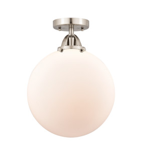 Nouveau 2 One Light Semi-Flush Mount in Brushed Satin Nickel (405|288-1C-SN-G201-12)