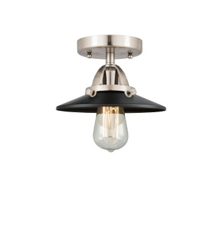Nouveau 2 LED Semi-Flush Mount in Black Polished Nickel (405|288-1C-BPN-M1-PN-LED)