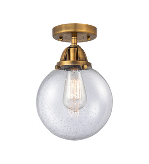 Nouveau 2 LED Semi-Flush Mount in Brushed Brass (405|288-1C-BB-G204-8-LED)