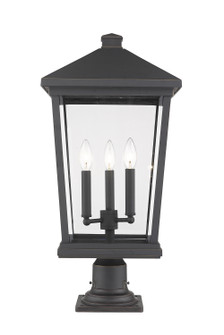 Beacon Three Light Outdoor Pier Mounted Fixture in Oil Rubbed Bronze (224|568PHXLR-533PM-ORB)