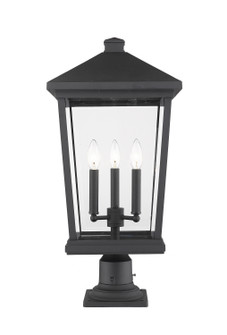 Beacon Three Light Outdoor Pier Mounted Fixture in Black (224|568PHXLR-533PM-BK)