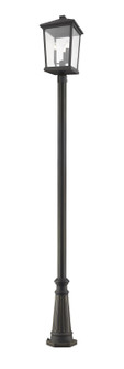 Beacon Three Light Outdoor Post Mounted Fixture in Oil Rubbed Bronze (224|568PHXLR-519P-ORB)