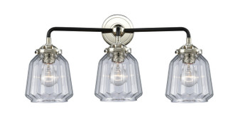 Nouveau Three Light Bath Vanity in Black Polished Nickel (405|284-3W-BPN-G142)
