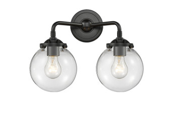 Nouveau Two Light Bath Vanity in Oil Rubbed Bronze (405|284-2W-OB-G202-6)