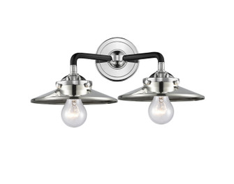Nouveau Two Light Bath Vanity in Black Polished Nickel (405|284-2W-BPN-M1-PN)