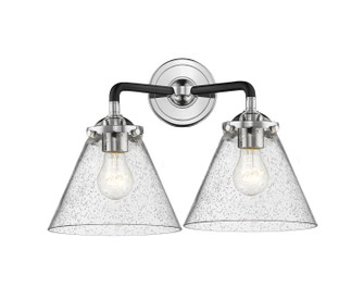 Nouveau Two Light Bath Vanity in Black Polished Nickel (405|284-2W-BPN-G44)