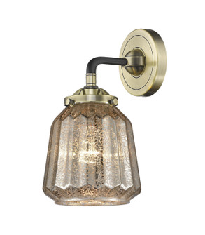 Nouveau One Light Wall Sconce in Black Antique Brass (405|284-1W-BAB-G146)