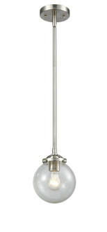 Nouveau One Light Mini Pendant in Brushed Satin Nickel (405|284-1S-SN-G204-6)