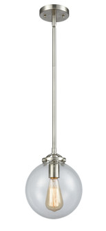 Nouveau One Light Mini Pendant in Brushed Satin Nickel (405|284-1S-SN-G202-8)
