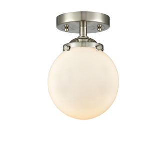 Nouveau LED Semi-Flush Mount in Brushed Satin Nickel (405|284-1C-SN-G201-6-LED)