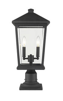 Beacon Two Light Outdoor Pier Mounted Fixture in Black (224|568PHBR-533PM-BK)