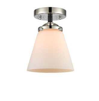 Nouveau One Light Semi-Flush Mount in Black Polished Nickel (405|284-1C-BPN-G61)