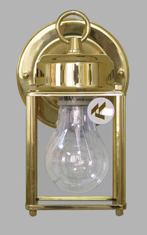 Outdoor Polished Brass One Light Wall Mount in Polished Brass (223|V9270-2)