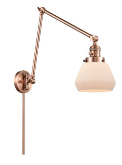 Franklin Restoration One Light Swing Arm Lamp in Antique Copper (405|238-AC-G171)