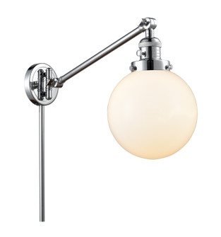 Franklin Restoration One Light Swing Arm Lamp in Polished Chrome (405|237-PC-G201-8)