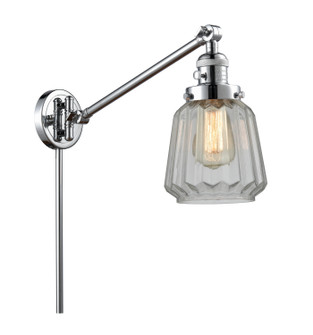 Franklin Restoration One Light Swing Arm Lamp in Polished Chrome (405|237-PC-G142)