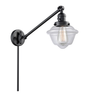 Franklin Restoration LED Swing Arm Lamp in Matte Black (405|237-BK-G532-LED)