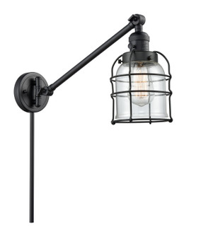 Franklin Restoration One Light Swing Arm Lamp in Matte Black (405|237-BK-G52-CE)