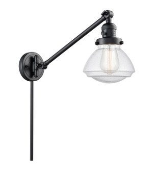 Franklin Restoration LED Swing Arm Lamp in Matte Black (405|237-BK-G324-LED)