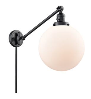 Franklin Restoration LED Swing Arm Lamp in Matte Black (405|237-BK-G201-10-LED)