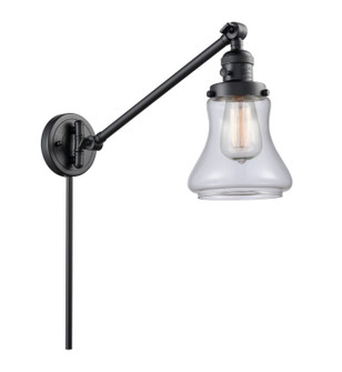 Franklin Restoration One Light Swing Arm Lamp in Matte Black (405|237-BK-G192)