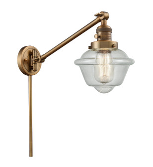Franklin Restoration One Light Swing Arm Lamp in Brushed Brass (405|237-BB-G534)