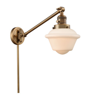 Franklin Restoration One Light Swing Arm Lamp in Brushed Brass (405|237-BB-G531)
