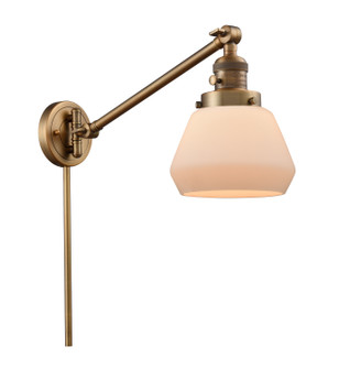 Franklin Restoration One Light Swing Arm Lamp in Brushed Brass (405|237-BB-G171)