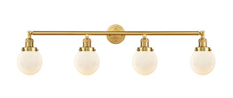 Franklin Restoration Four Light Bath Vanity in Satin Gold (405|215-SG-G201-6)