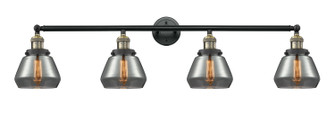 Franklin Restoration Four Light Bath Vanity in Black Antique Brass (405|215-BAB-G173)