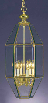 Pendant Polish Brass Six Light Chandelier in Polish Brass (223|V5052-2)