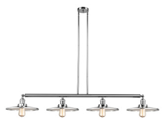 Franklin Restoration Four Light Island Pendant in Polished Chrome (405|214-PC-MFR-PC-12)