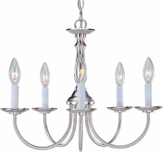 Chandelier Brushed Nickel Five Light Chandelier in Brushed Nickel (223|V4515-33)