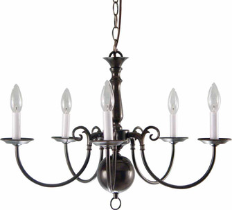 Chandelier Five Light Chandelier in Antique Bronze (223|V3565-79)