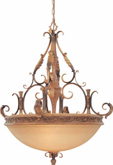 Venetian Five Light Chandelier in Heirloom Umber (223|V3233-58)