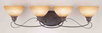 Altamonte Four Light Bath Room Light Mounts up or Down in Frontier Iron (223|V2664-53)