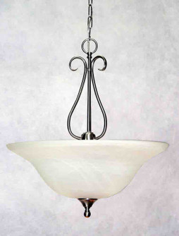 Minster Brushed Nickel Three Light Bowl Pendant in Brushed Nickel (223|V2343-33)