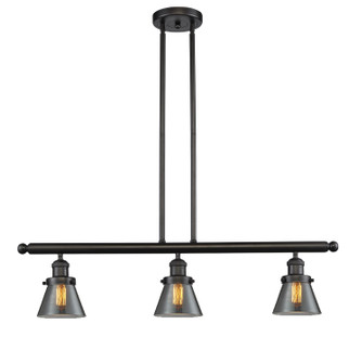 Franklin Restoration Three Light Island Pendant in Oil Rubbed Bronze (405|213-OB-G63)