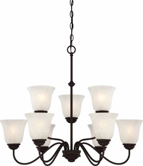 Chandelier Nine Light Chandelier in Antique Bronze (223|V2269-79)