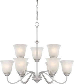 Chandelier Nine Light Chandelier in Nickel (223|V2269-62)