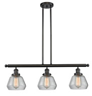 Franklin Restoration Three Light Island Pendant in Oil Rubbed Bronze (405|213-OB-G172)