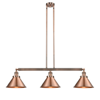 Franklin Restoration Three Light Island Pendant in Antique Copper (405|213-AC-M10-AC)