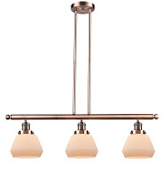 Franklin Restoration Three Light Island Pendant in Antique Copper (405|213-AC-G171)